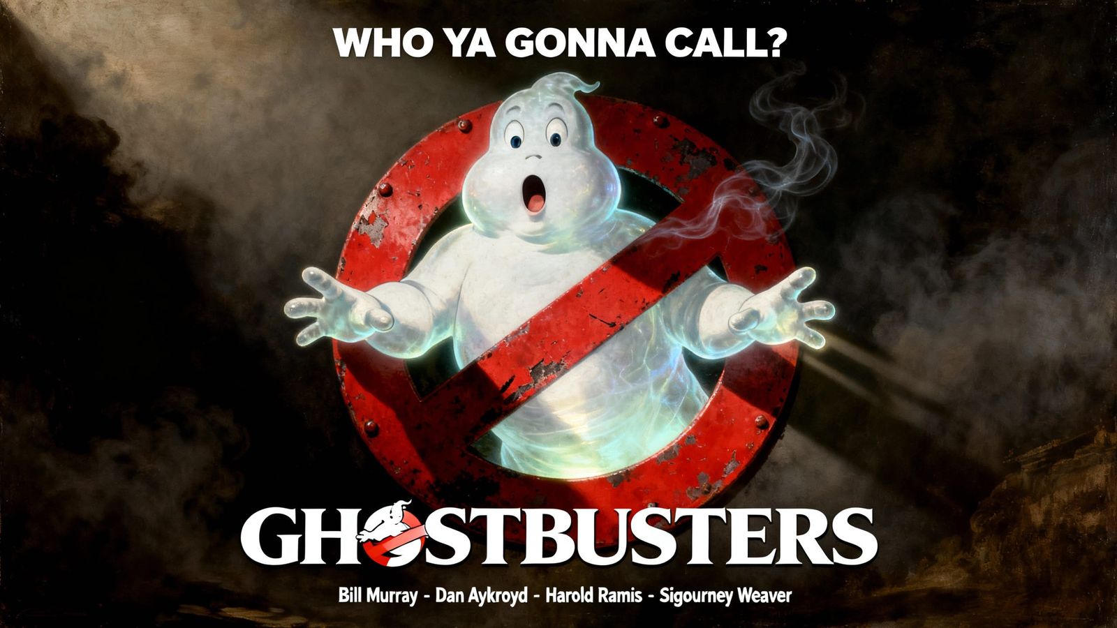 Ghostbusters Movie Poster in Caravaggio Style