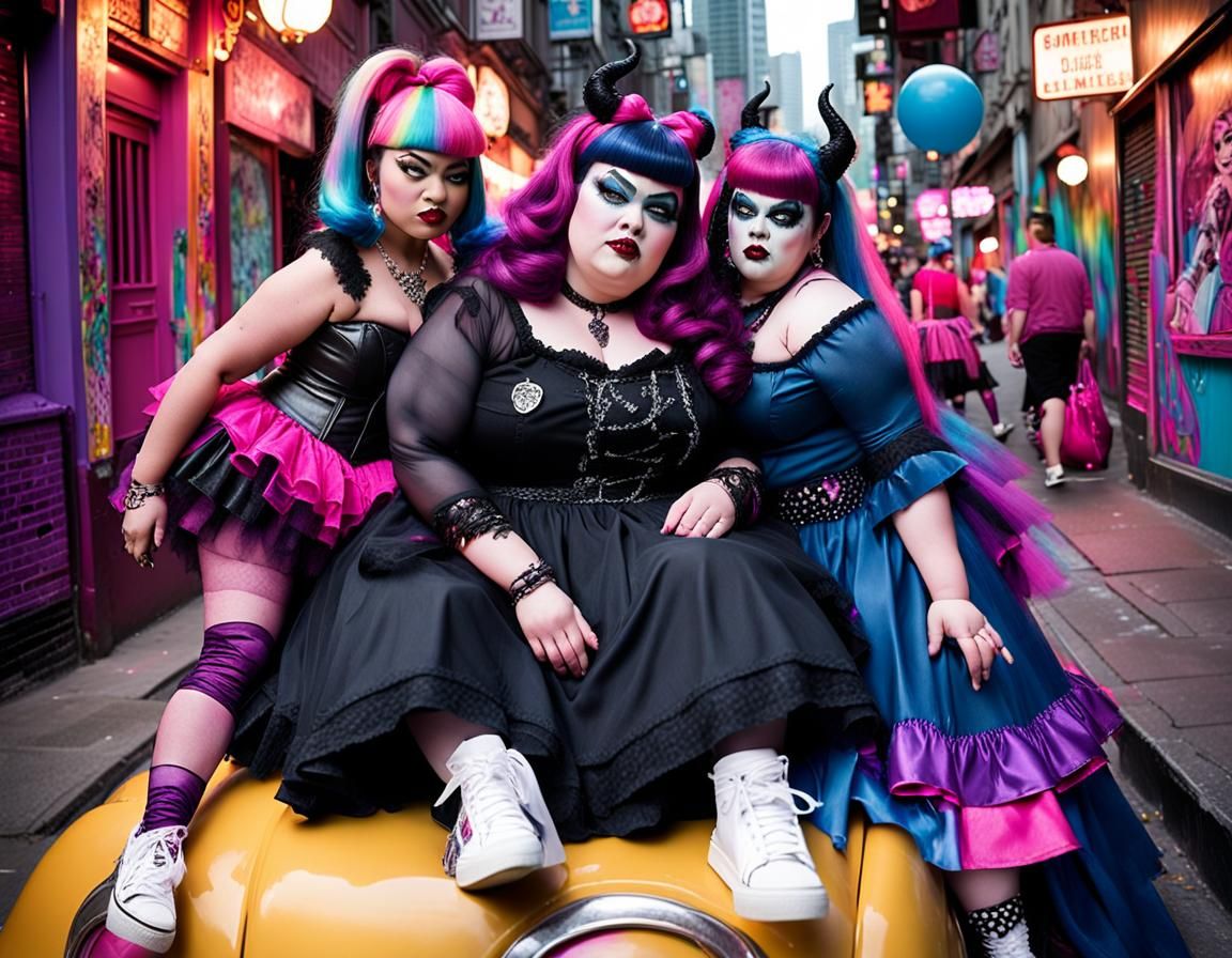 Monster High Dolls Encounter in Hong Kong Alley