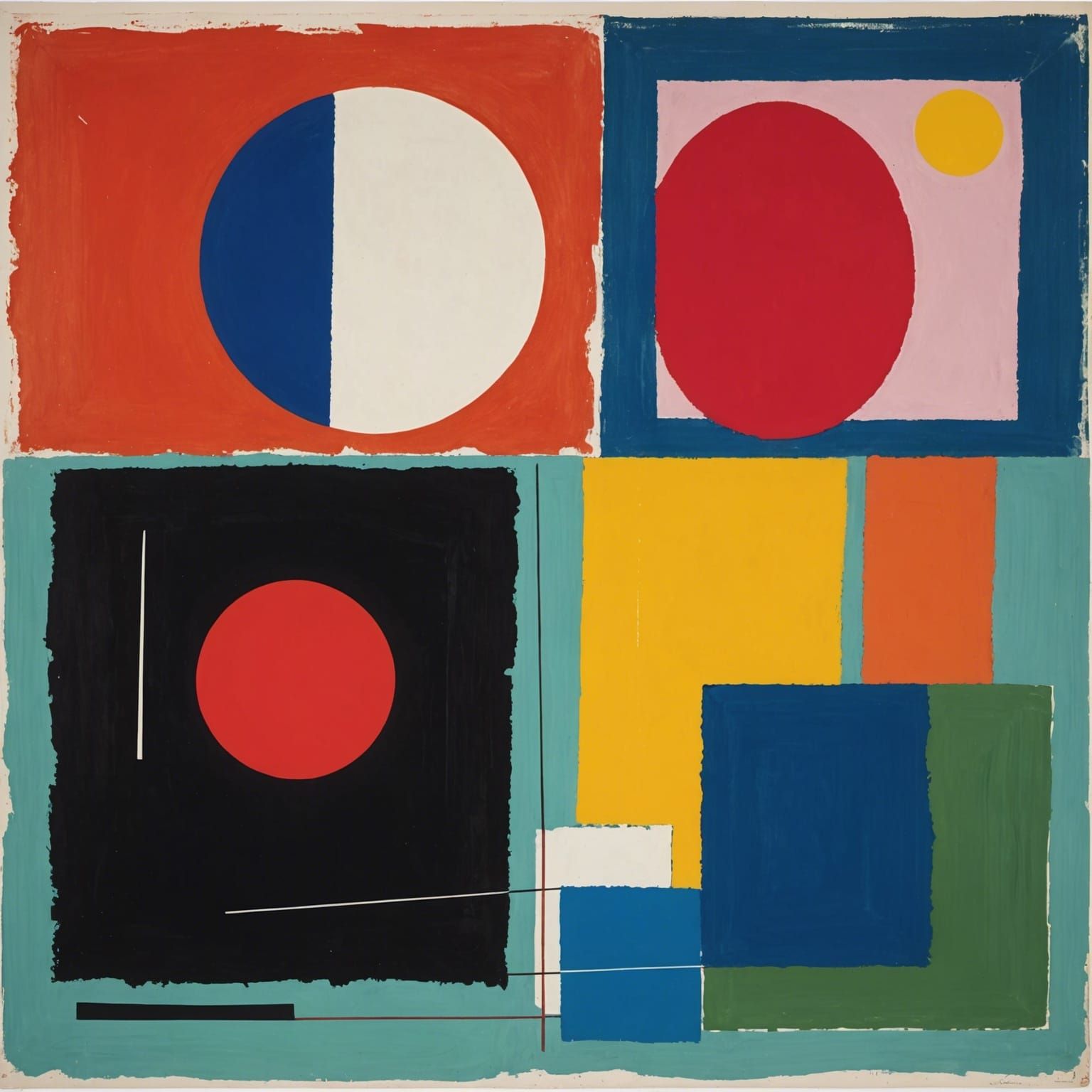 Abstract Composition in Multiple Art Styles