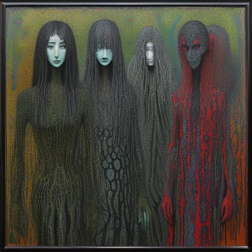 Colorful Impasto Painting in Expressionist Style