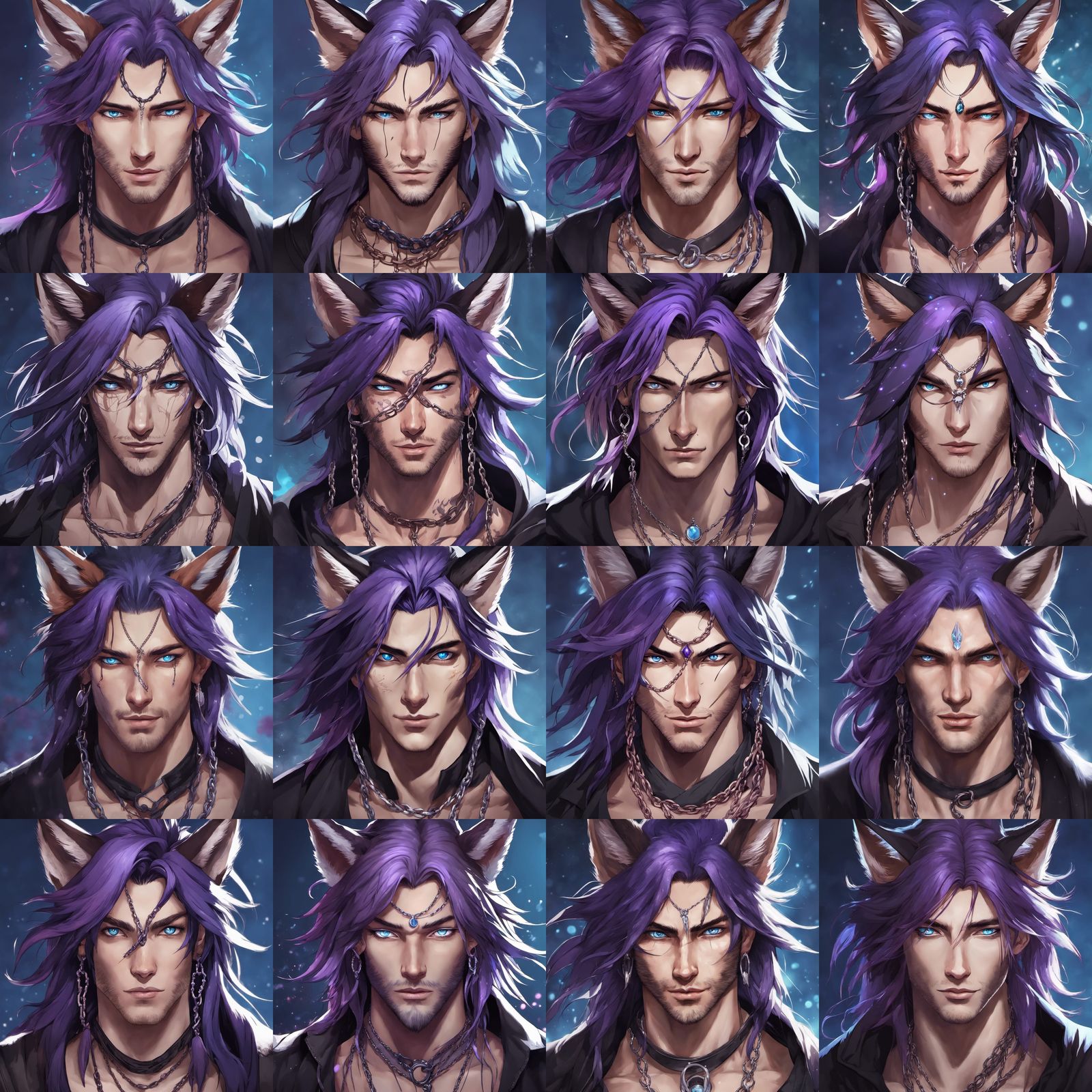 Intricate Kitsune Hybrid with Fox Features