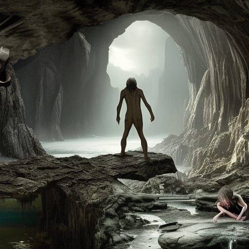Azog the defiler finds Gollum