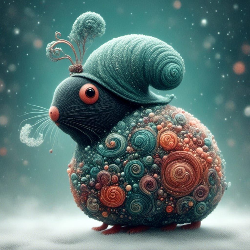 Whimsical Nordic Gnome in Digital Art Style