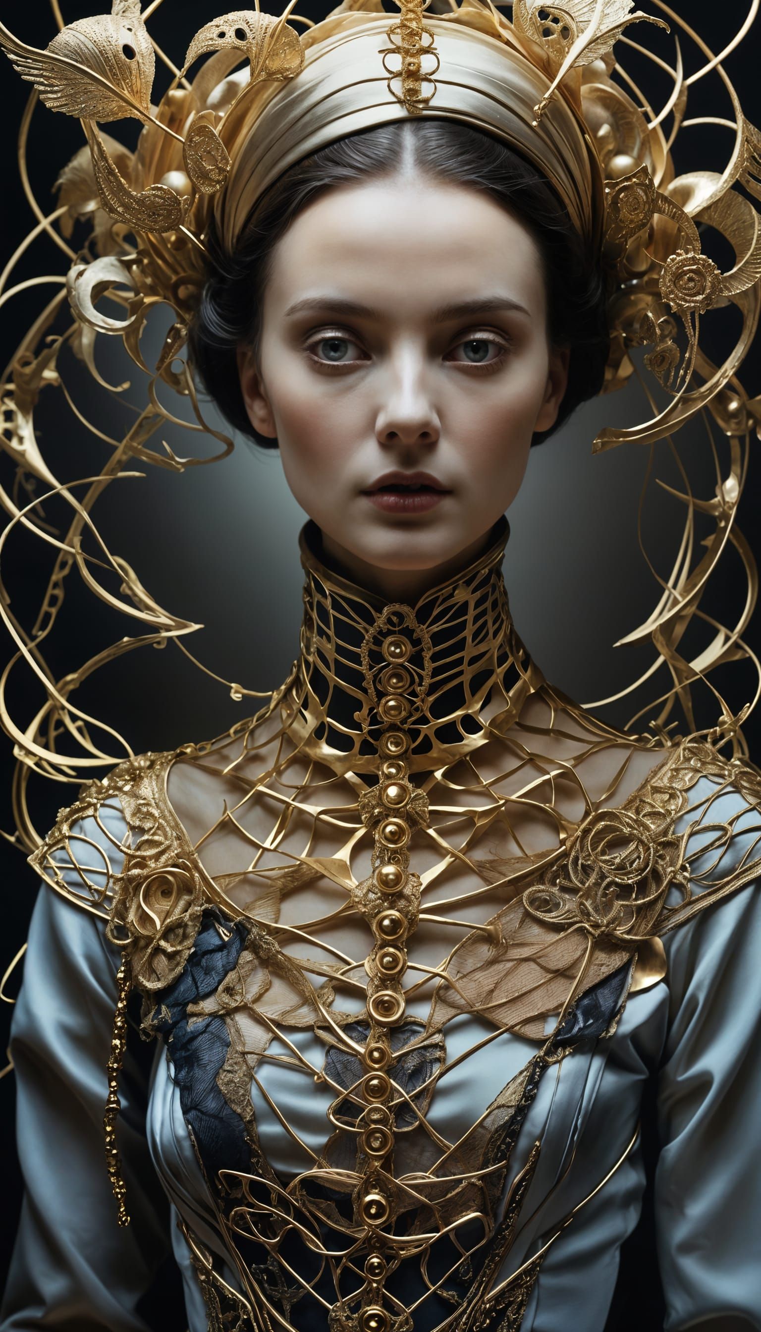 Macabre Surreal Portrait of Femininity in HDRI Lighting