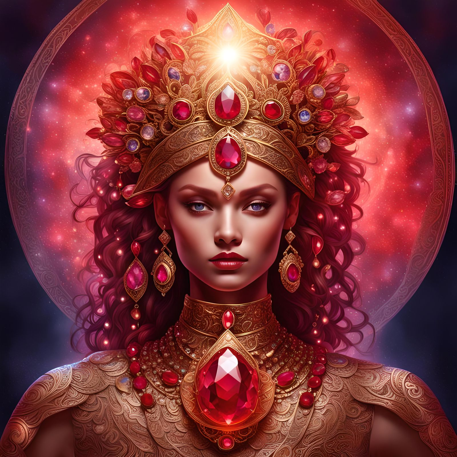 Radiant Aura Visualized in Precious Gems