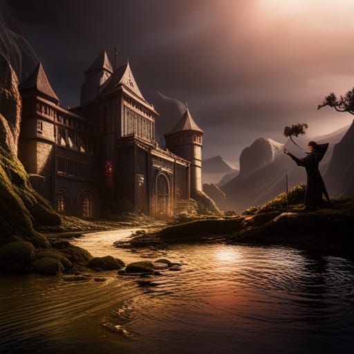 Detailed Matte Painting of a Woman