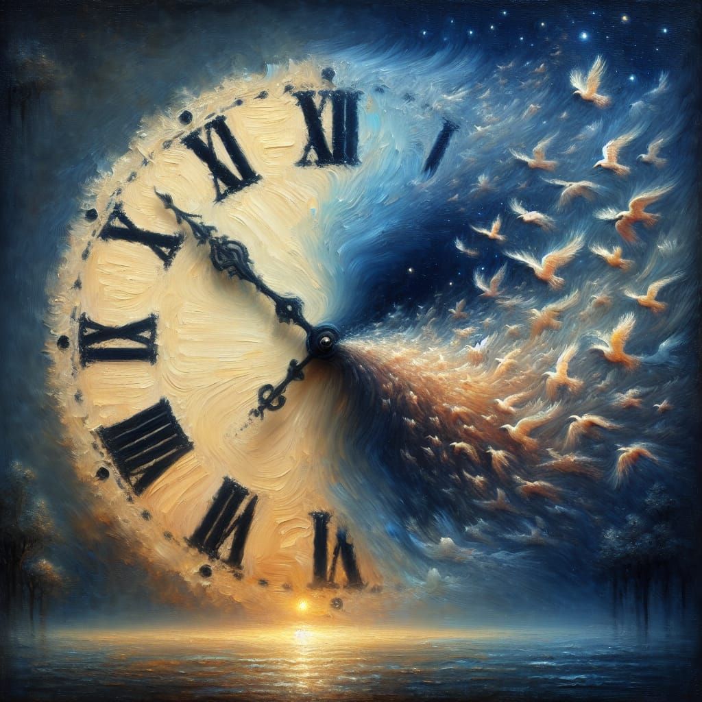 Surreal Masterpiece: Timeless Elegance in Oil