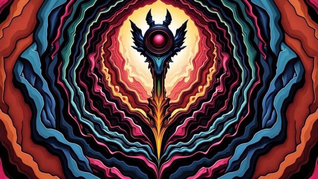 Aphex Twin Portrait as Impasto Painting