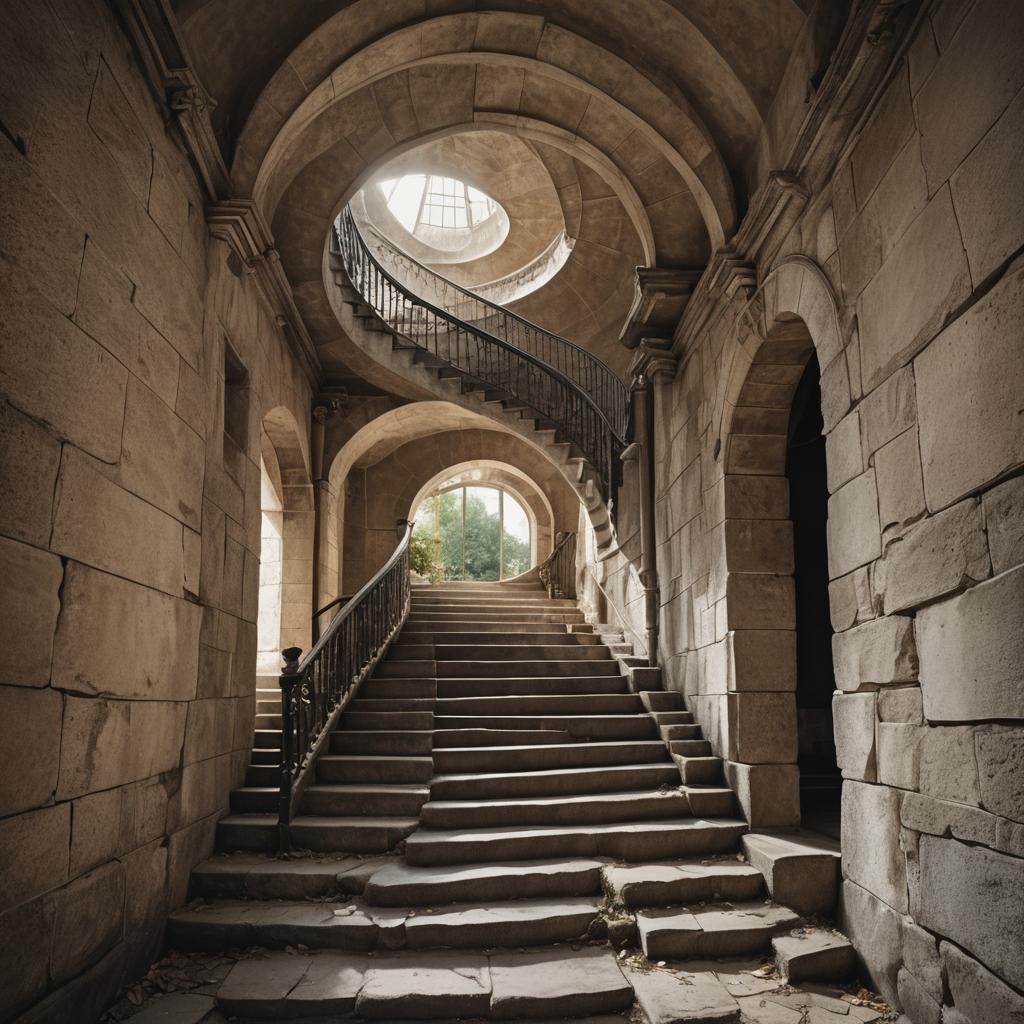 Fantasy Staircase to a Blinding Light