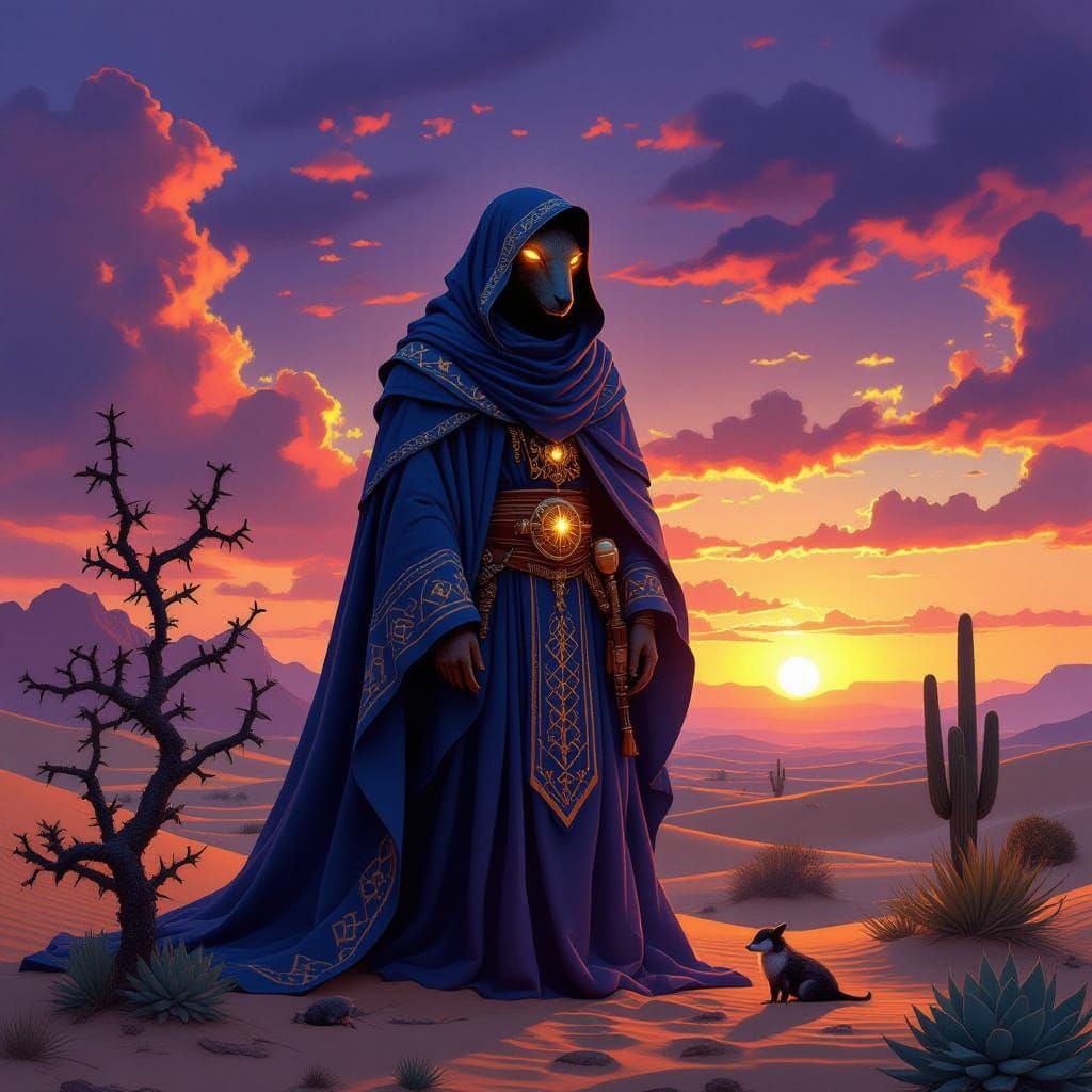 Mystical Desert Beast Emerges from Artificial Intelligence C...