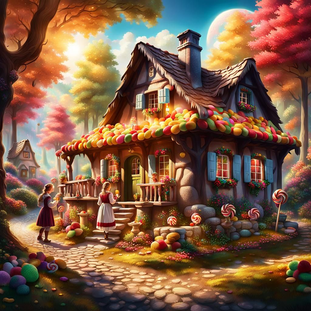 Hansel and Gretel's Candy Cottage Discovery