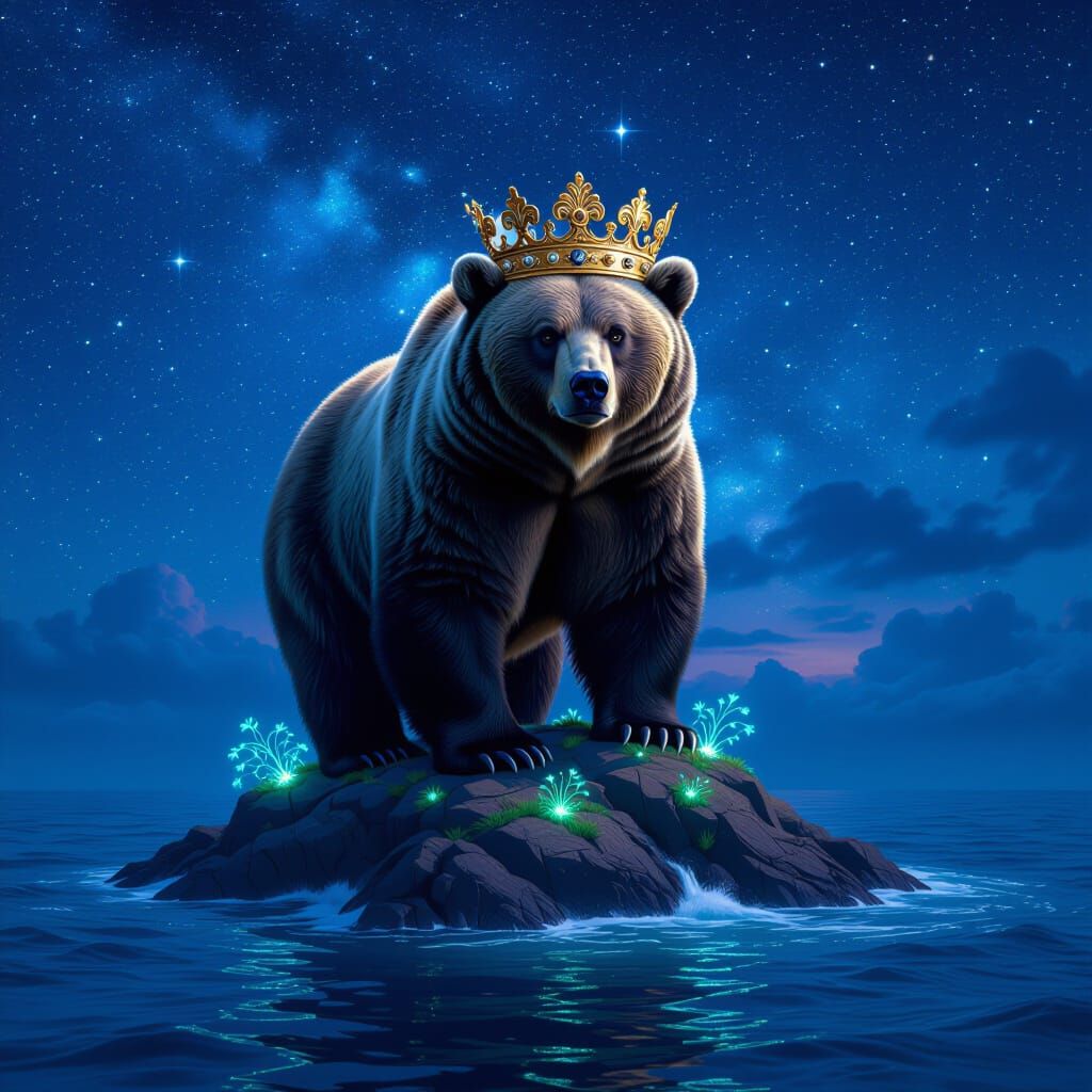 Colossal Bear King on Starry Island