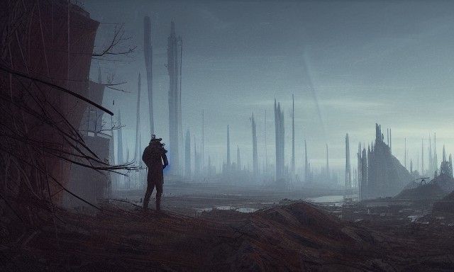 post-apocalyptic landscape