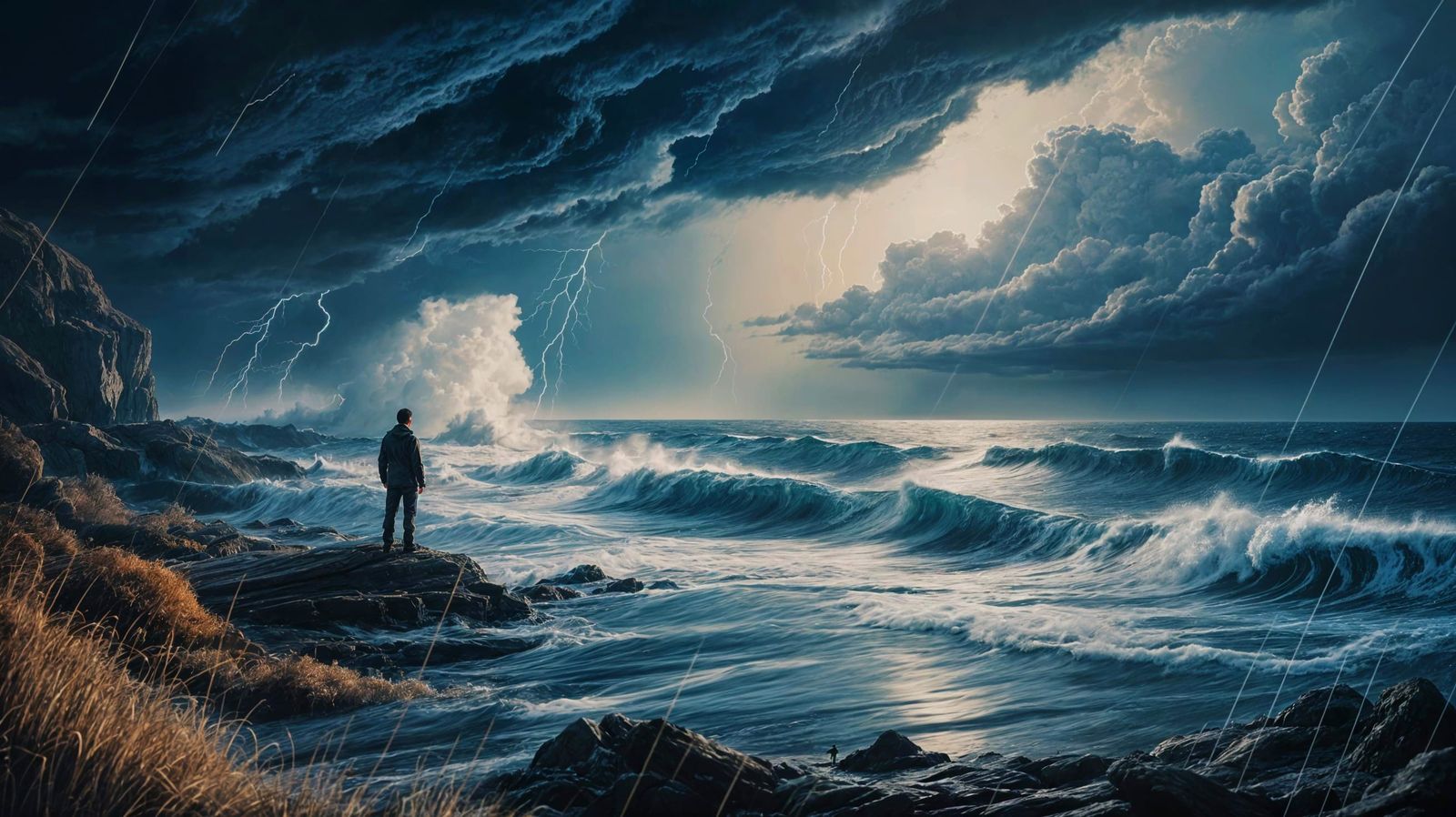 Loneliness at the sea shore. Sally was nowhere to be found.