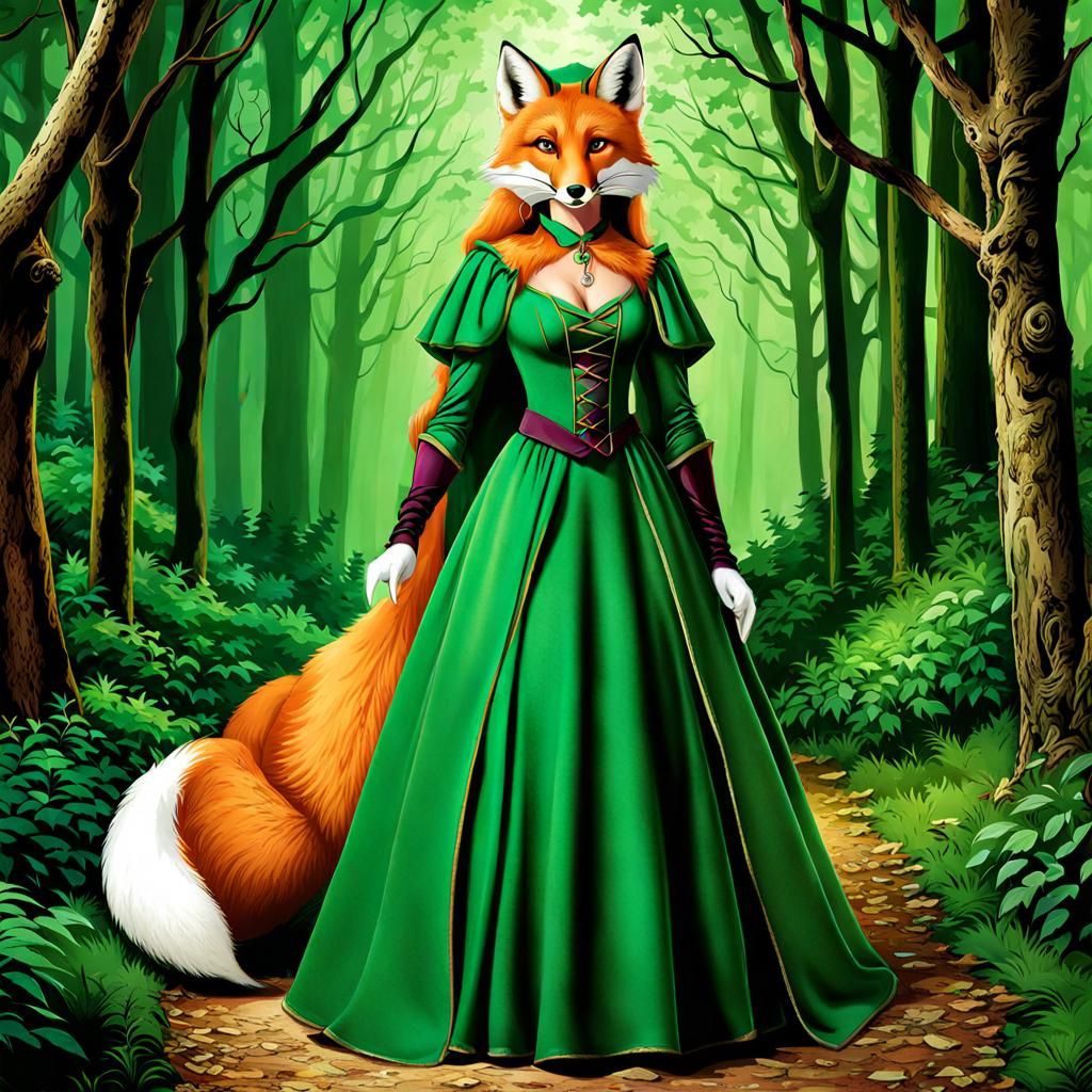 Maid Marian as a Vixen in Green