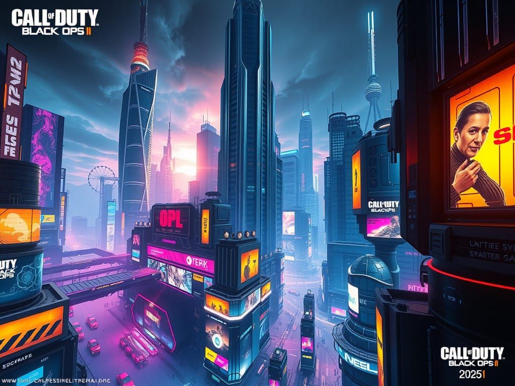 Futuristic Metropolis in the Year 2025