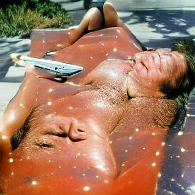AI Interpretation of Sunbathing