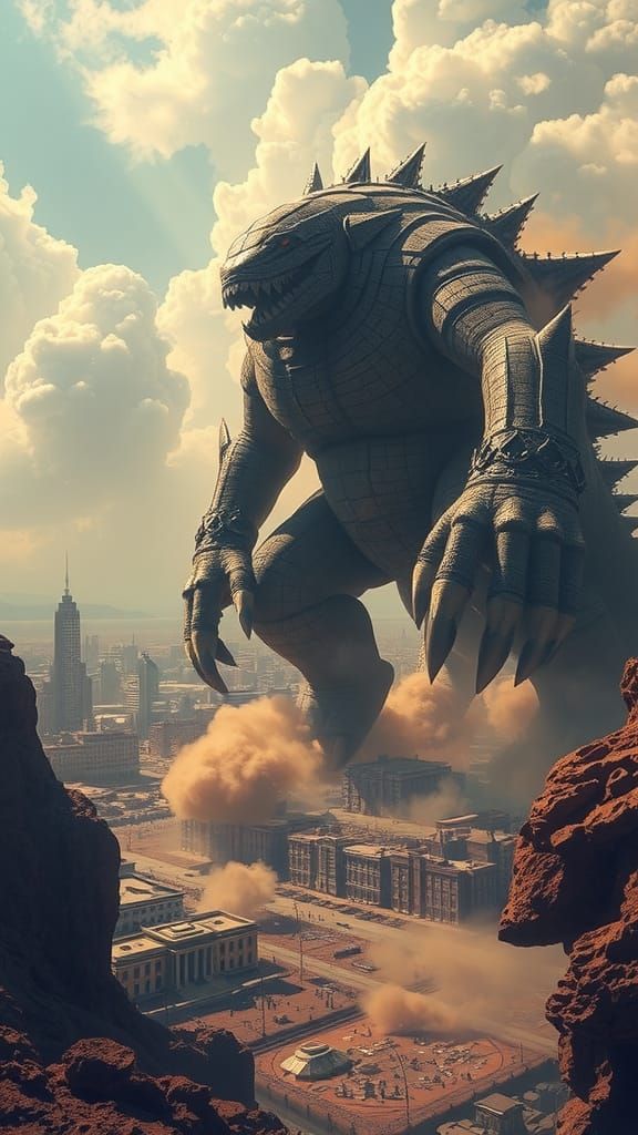 Earthquake Kaiju: Stone Giant's Rampage