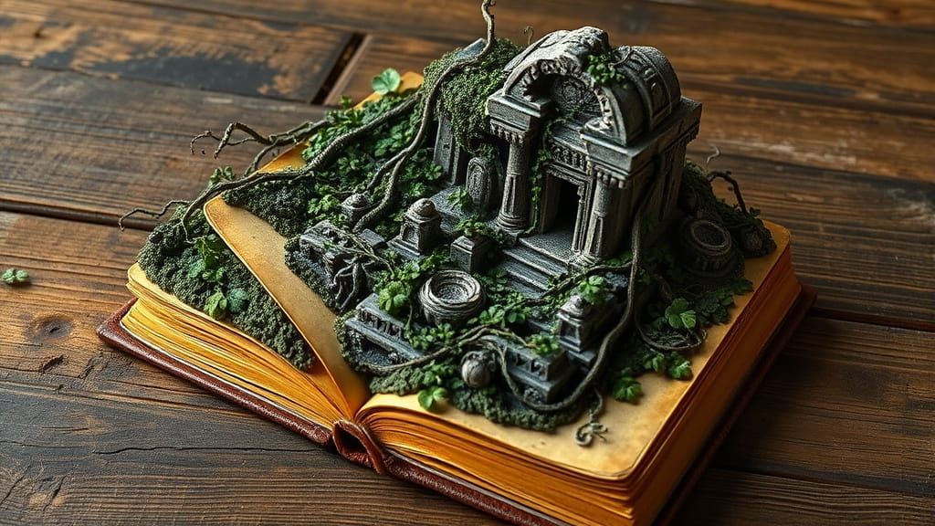 Ancient Tomes Reborn in Jungle Ruins