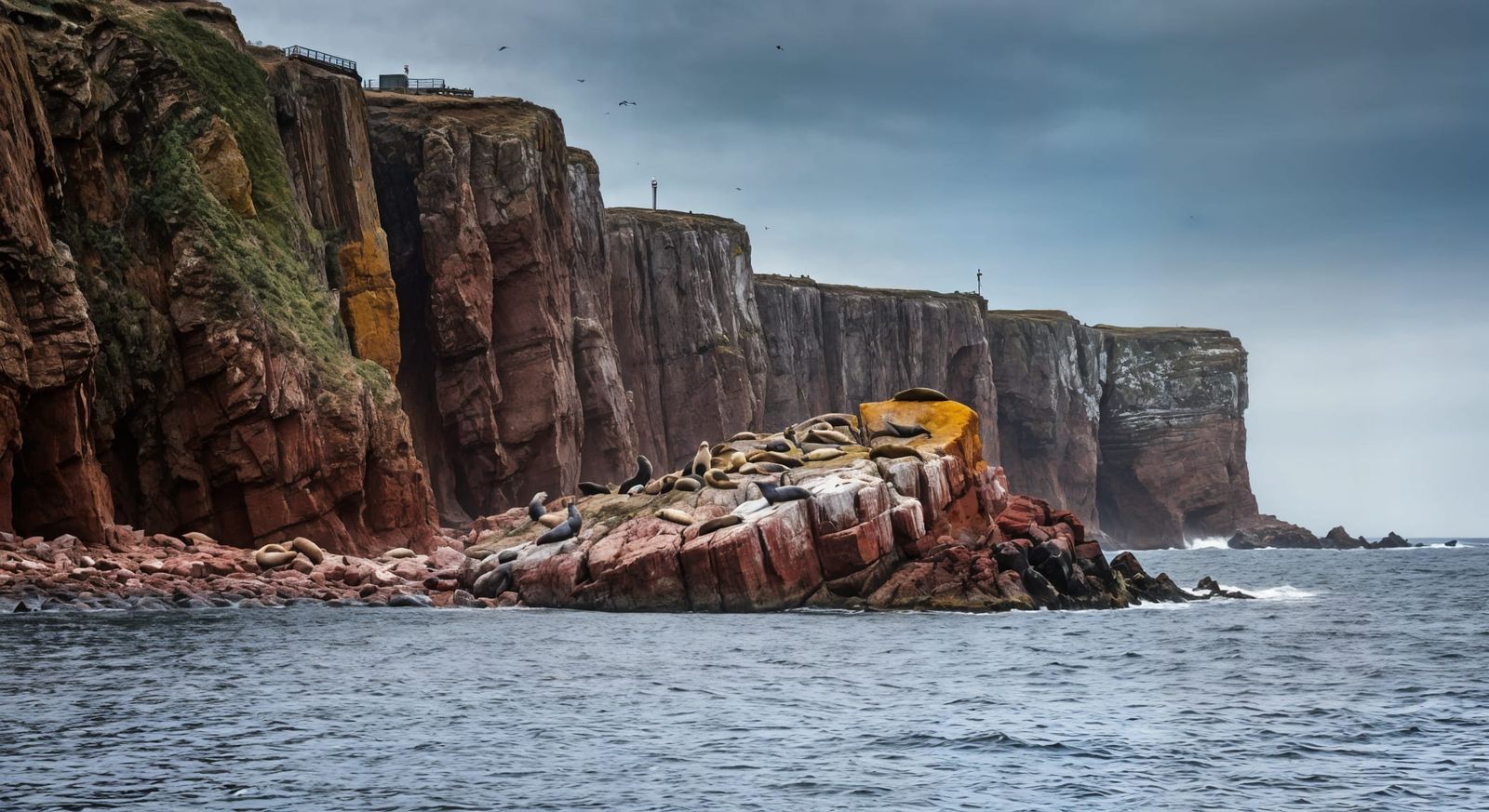 Dramatic North Sea Cliffs of Helgoland Island