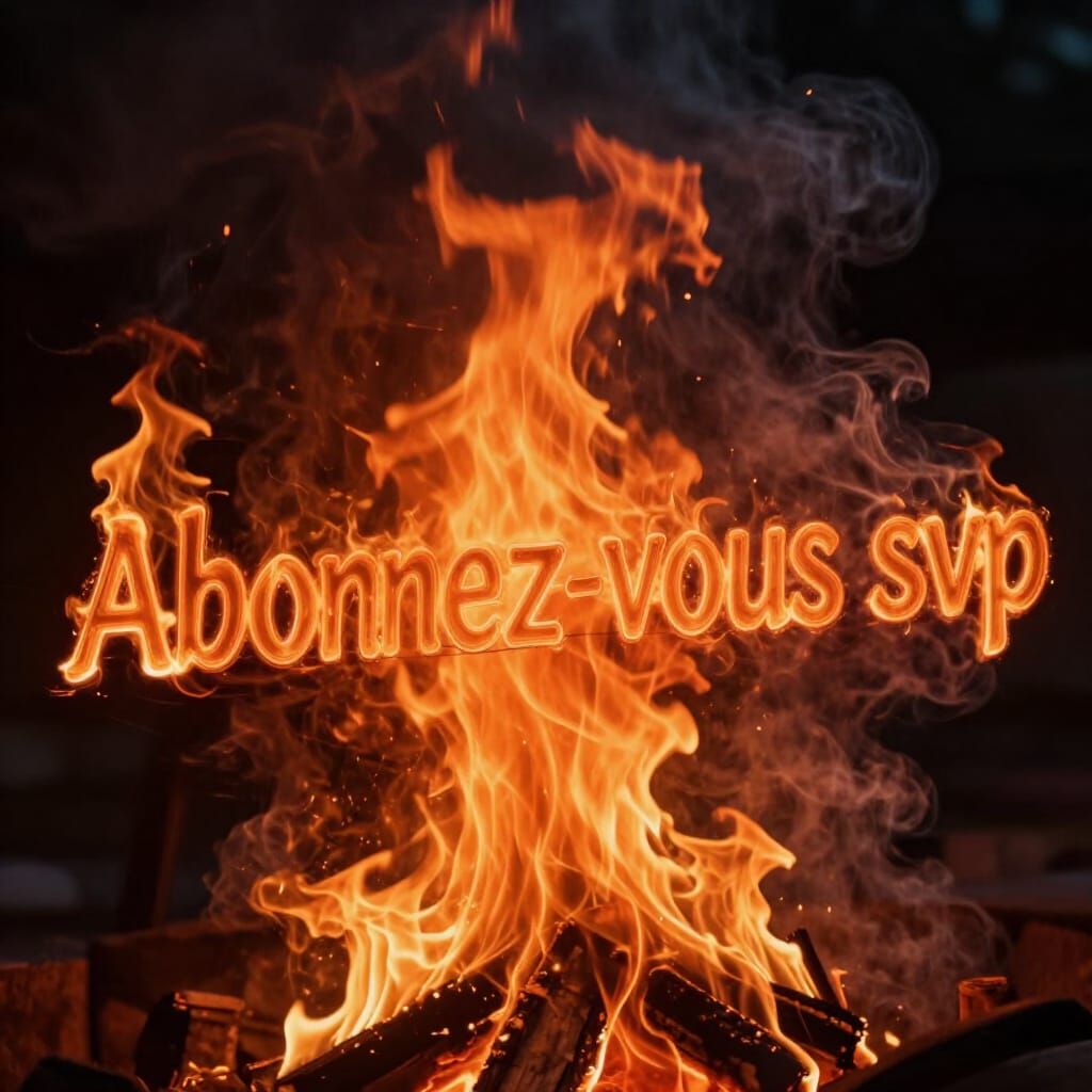 Fiery Call to Action on Smoky Background