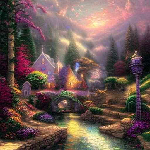 Ethereal Fantasy Woman in Luminist Style