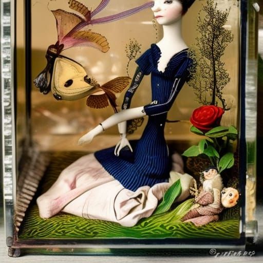 Planting Surreal Dolls in Space: Victorian Illustration