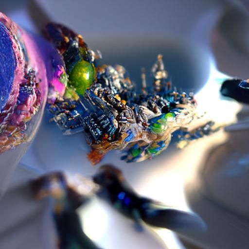 Colorful Alien Desert Planet with Two Suns