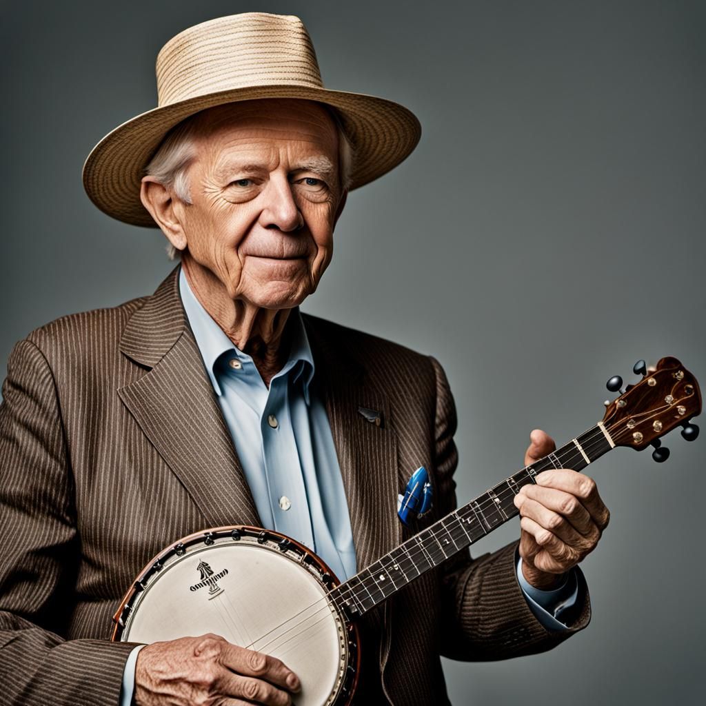 President Carter Plays Banjo: Professional Portrait