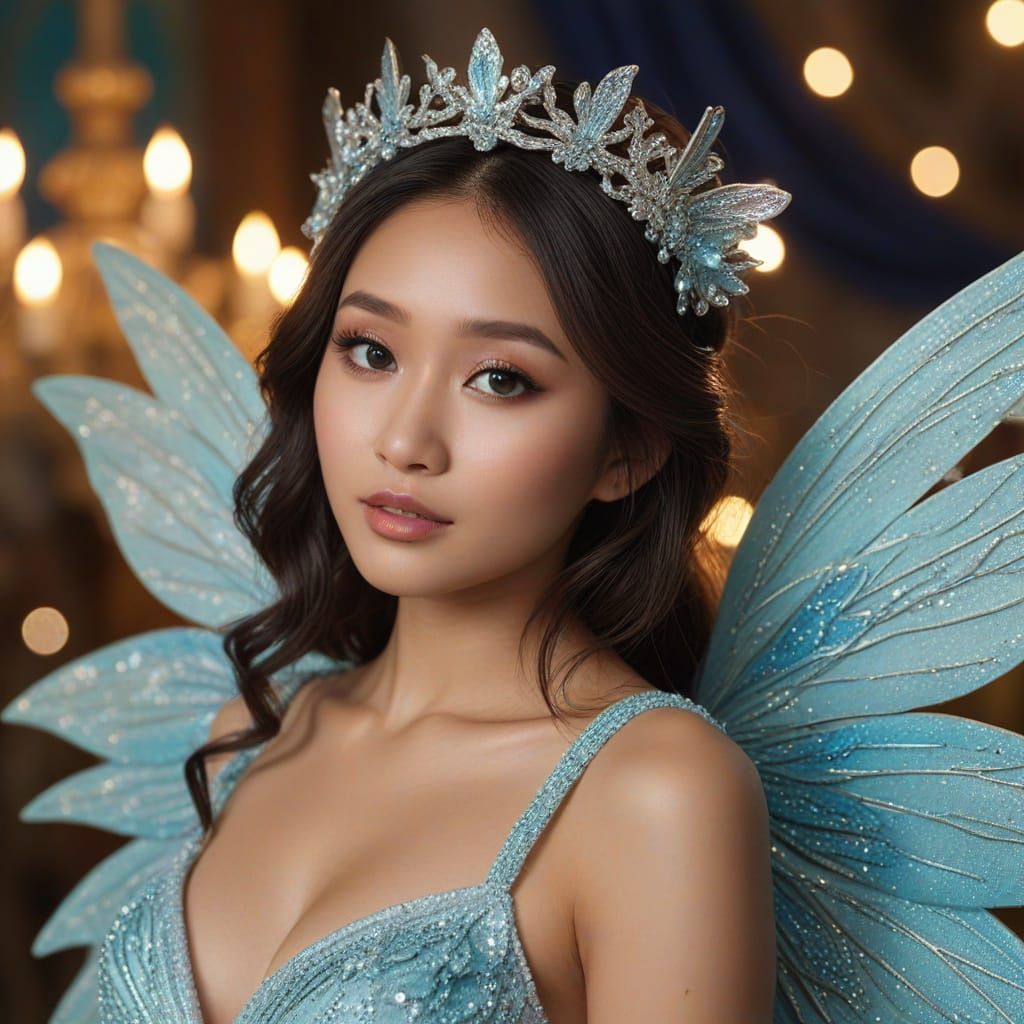 Brenda Song as Water Fairy in Gothic Disney Style