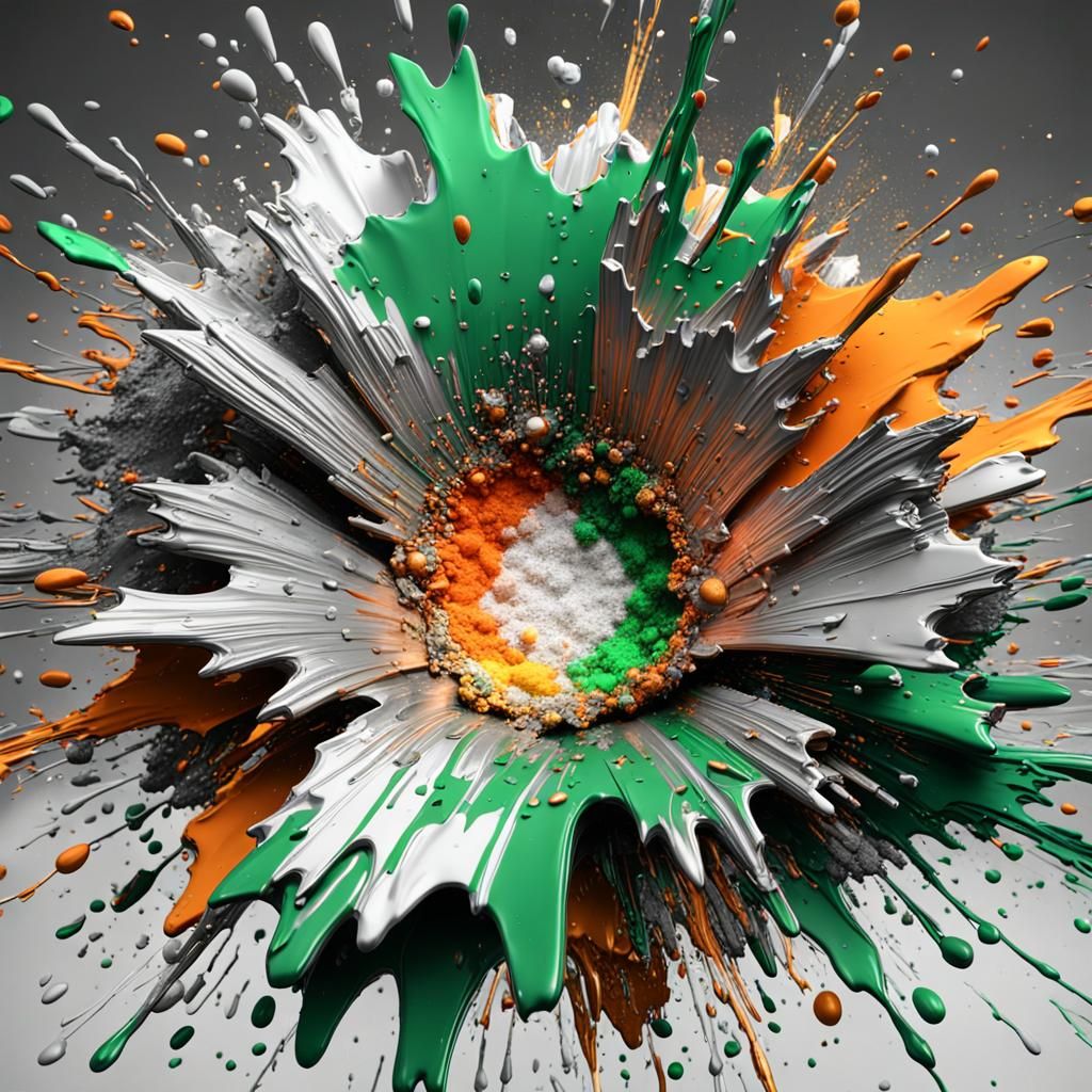 Explosive Kintsugi Rendering of Joker in Ultra Detail