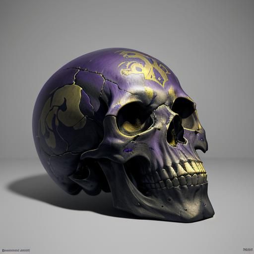 Skull Rattle Masterpiece in Dark Fantasy Style