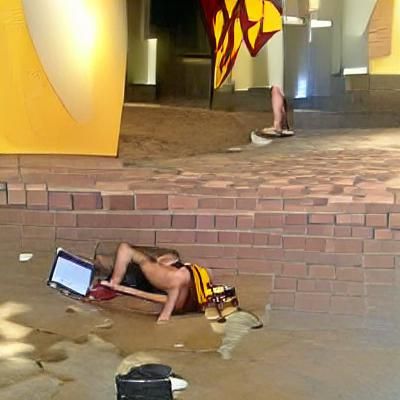 University Student on Campus