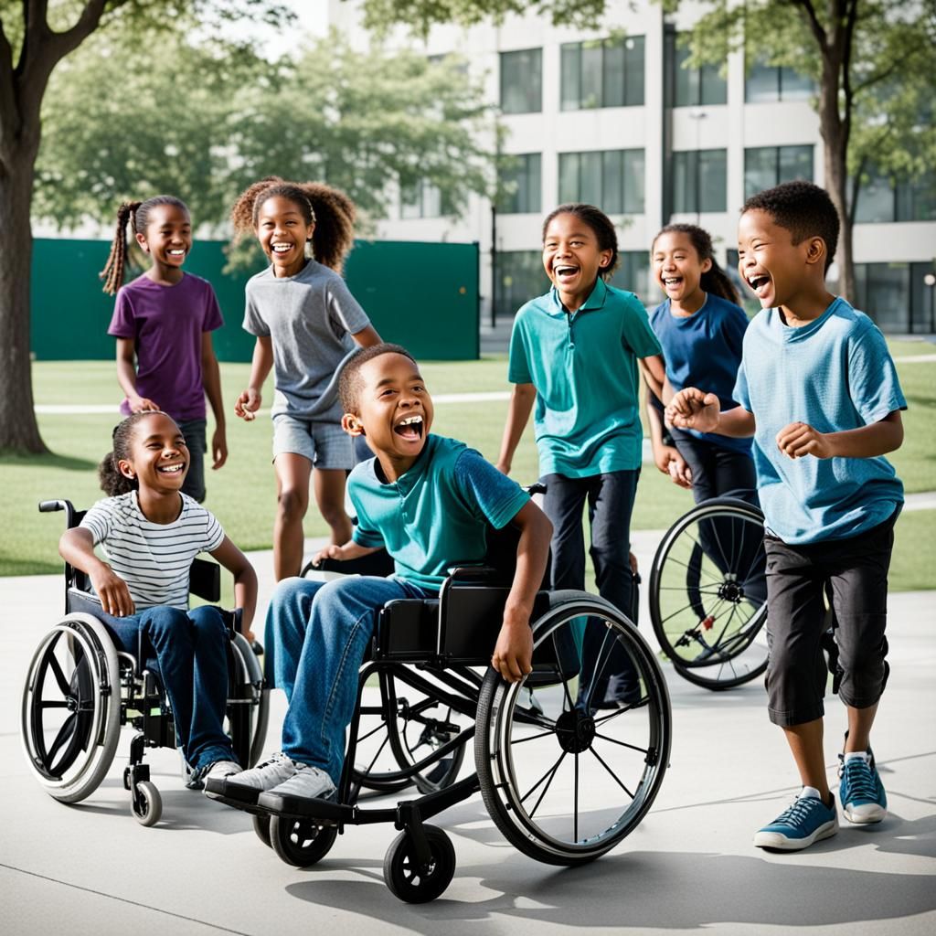 Kids Playing Together: Inclusive Fun