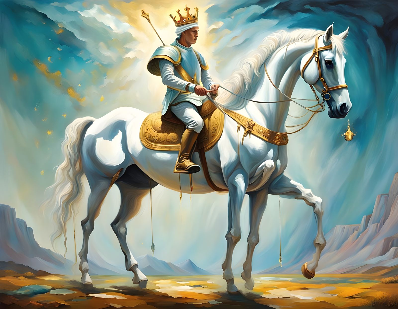 Four Horsemen of the Apocalypse Unveiled in a Surrealist Mas...