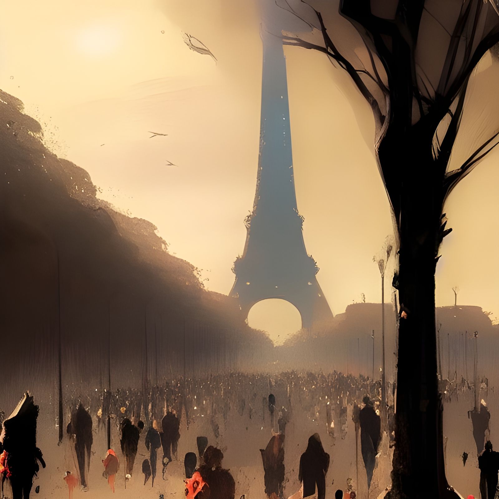 Sinister Champ de Mars by Greg Rutkowski