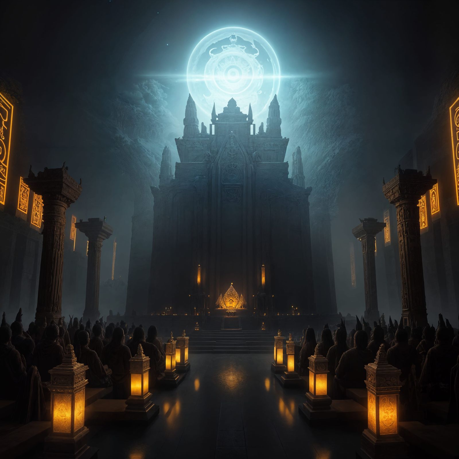 Ancient Civilization in Majestic Temple