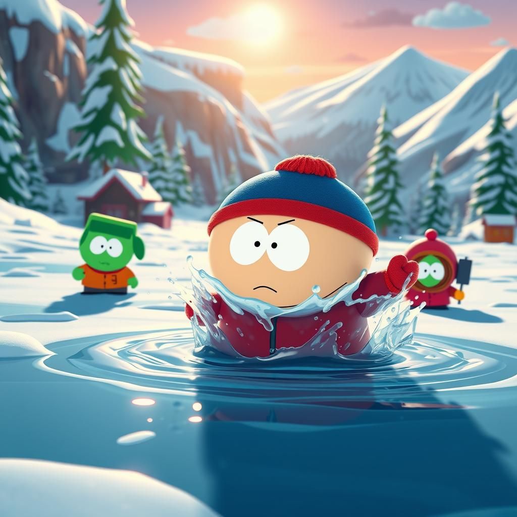 South Park 8K Splash Art in Unreal Engine