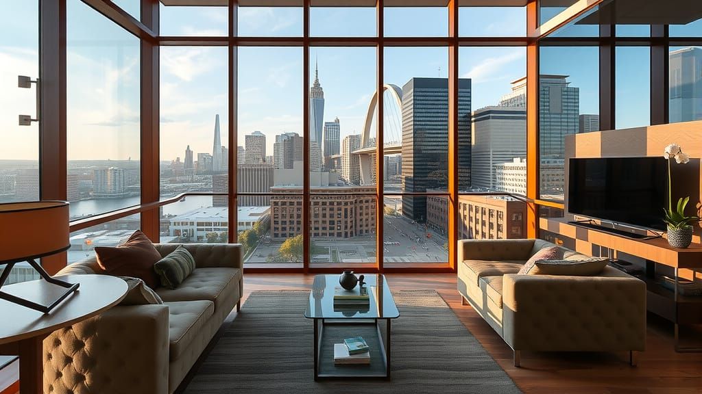 Minneapolis Condo Reflects Hyperrealistic Cityscape