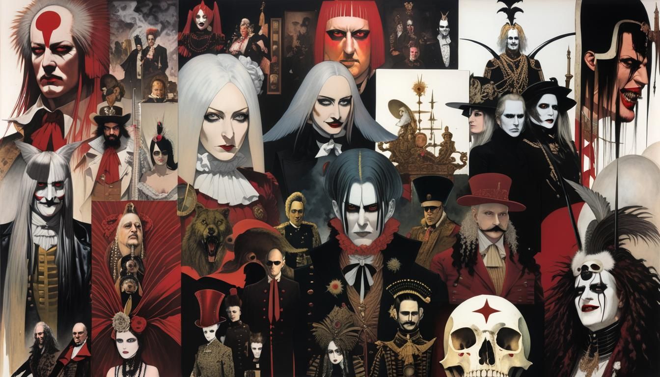 Surreal Horror Collage: The Evolution of Evil