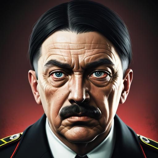 Hyperrealistic Portrait of Two Historical Figures