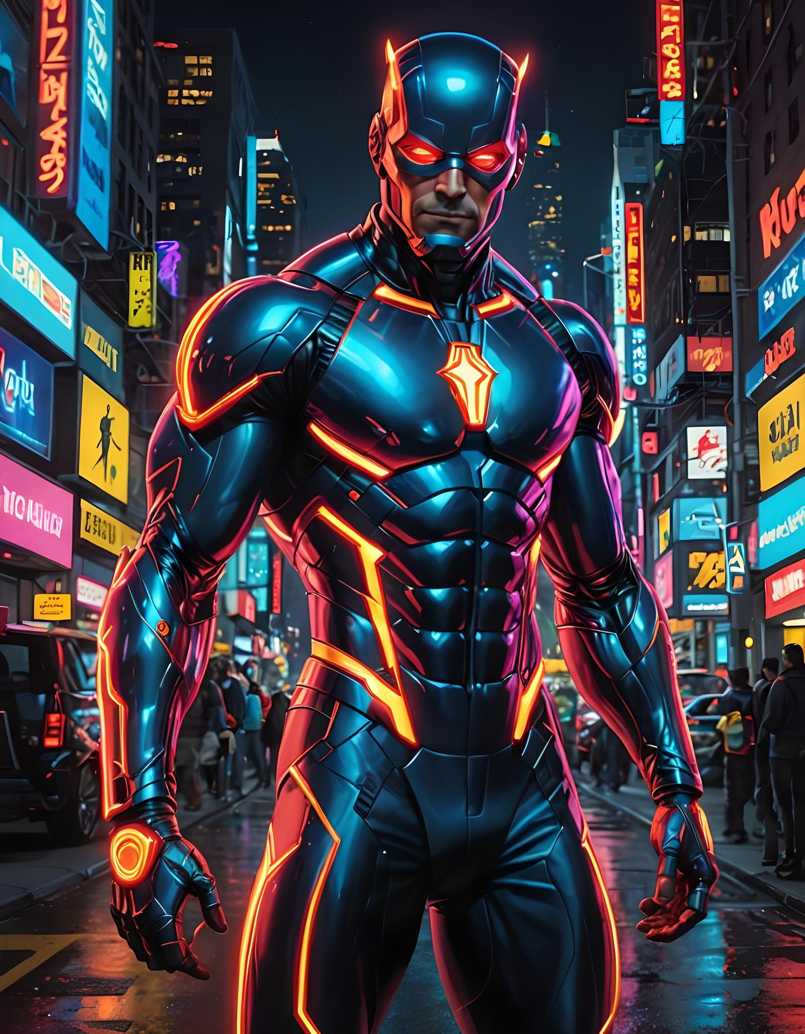 Neon man