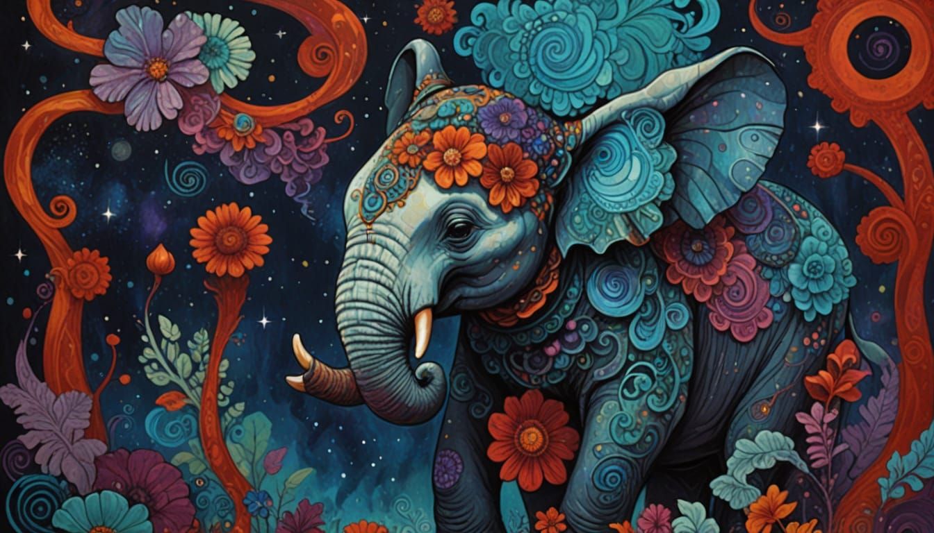 PSYCHEDELIC ELEPHANT DREAM