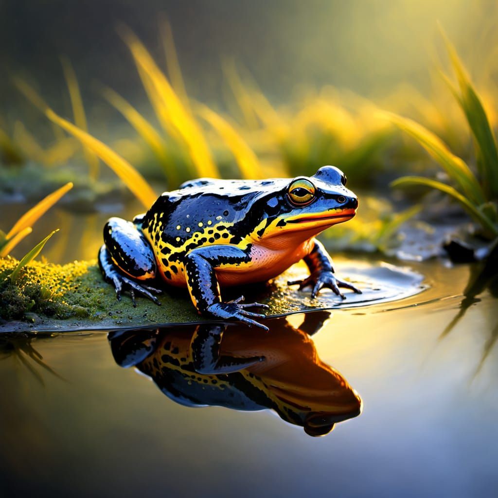 Reflections of a toad