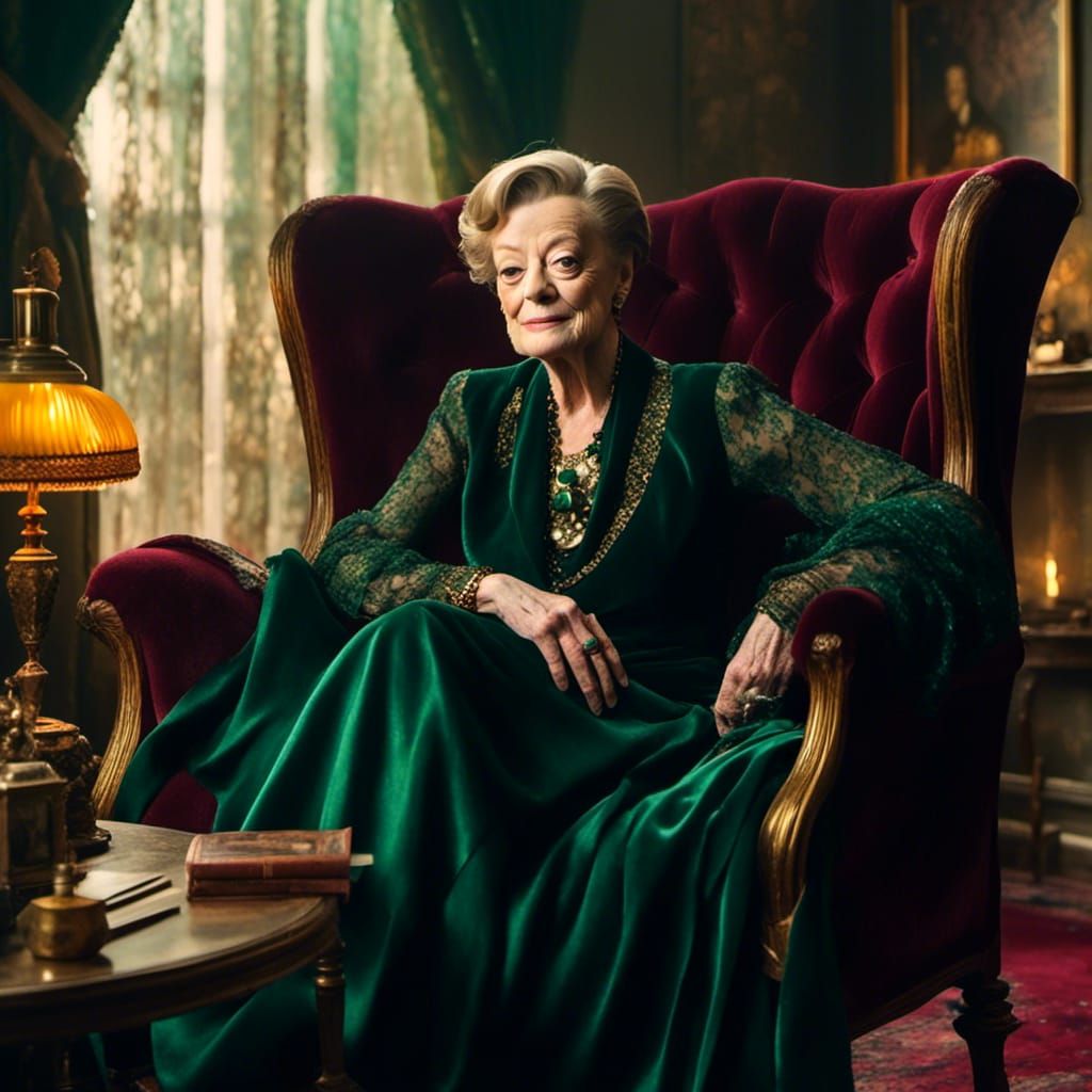 Dame Maggie Smith in 40s Hollywood Glamour