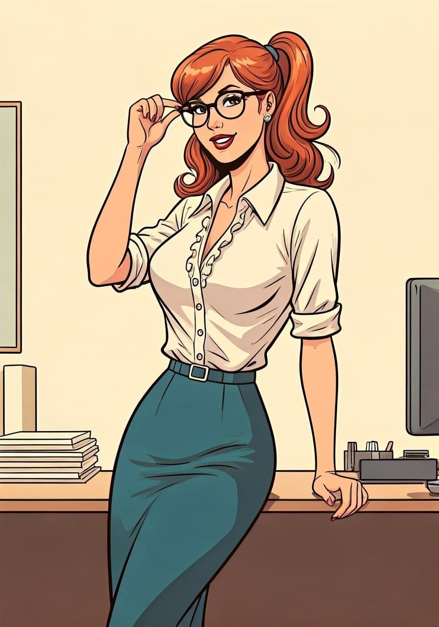 Mademoiselle Jeanne II (homage to Franquin's character in Ga...