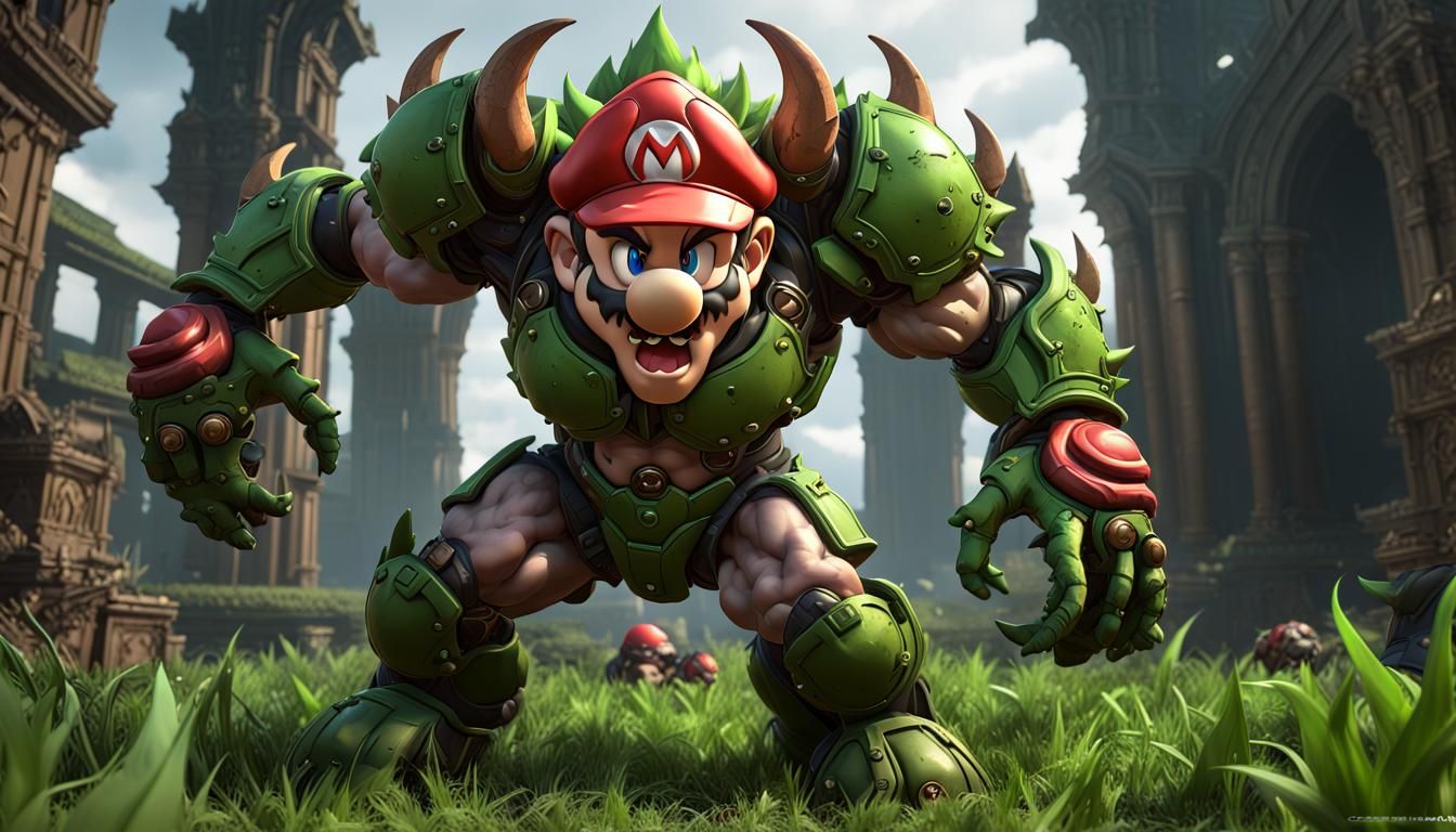 Demonic Anime Landscape Inspired by Genshin Impact