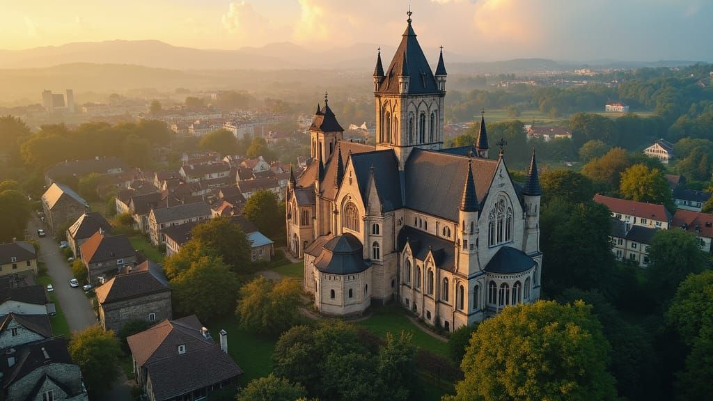 Normandy's Basilique Sainte-Thérèse in Romantic Style