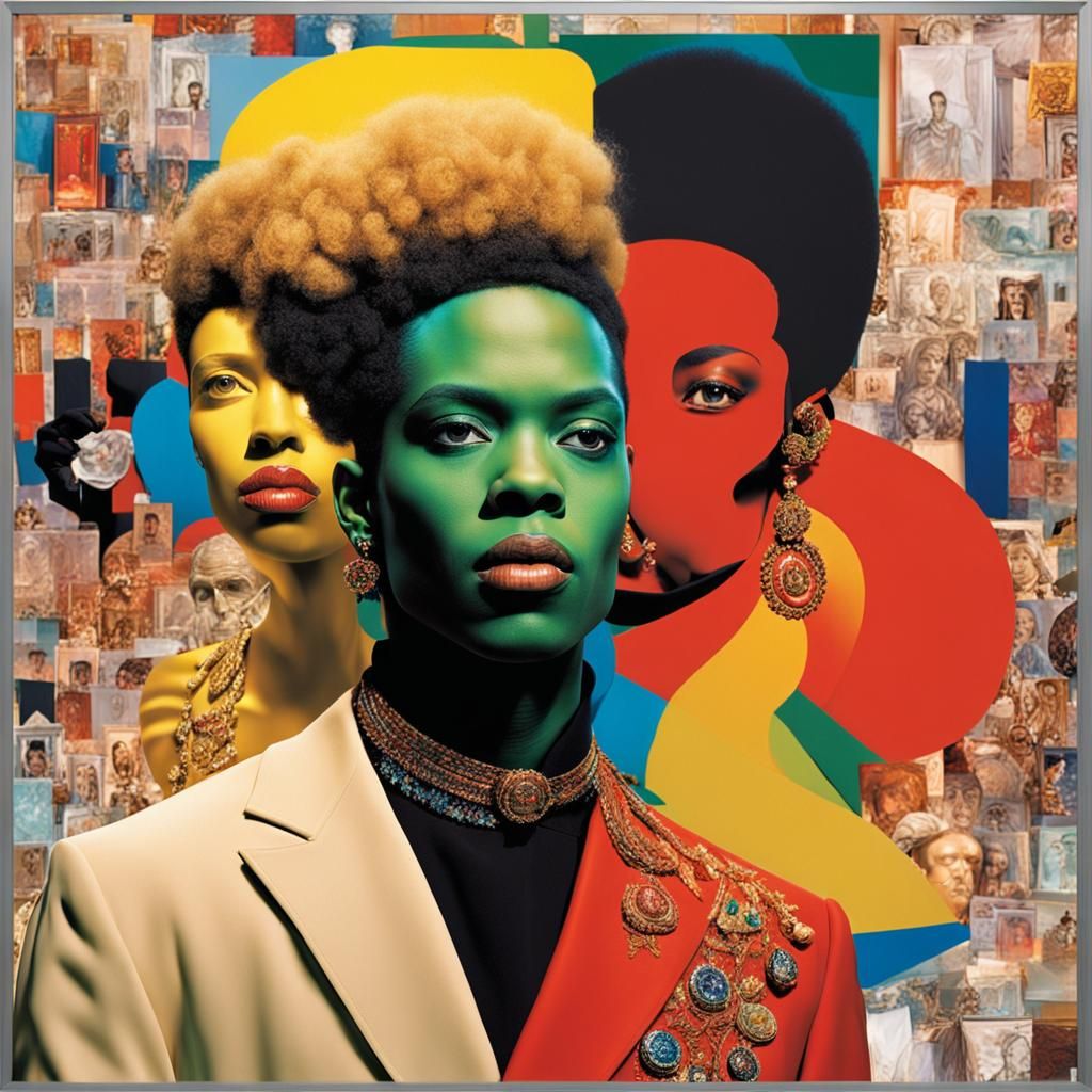 Simultaneous Dresses: High-Resolution Studio Photograph