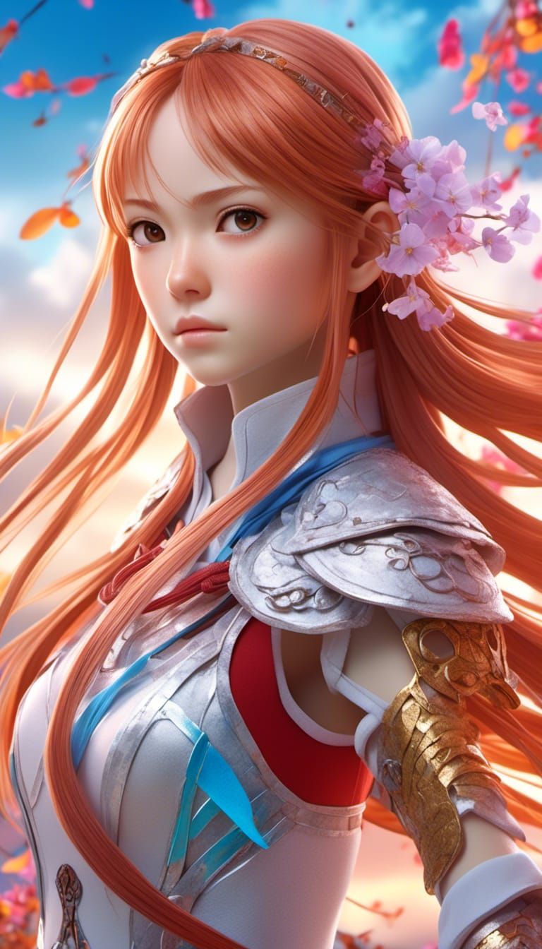 Hyperrealistic Portrait of a Teen Girl